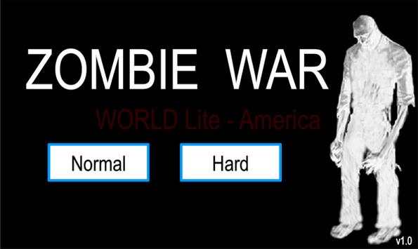 Zombie War Lite - America screenshot 1