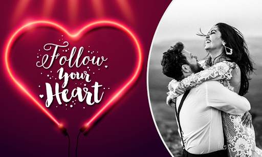 Romantic Love Photo Frame 1 تصوير الشاشة