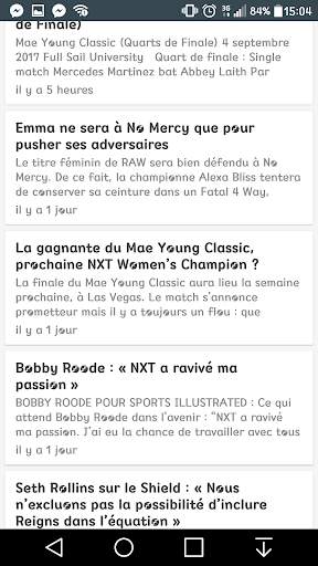 Catch nouvelles et rumeurs En Francais (WWE News) screenshot 5