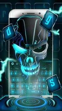 Neon Skull Technology Keyboard screenshot 1