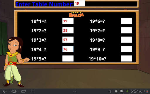 Bheem - Multiplication Tables screenshot 20