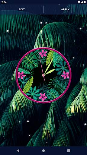 Black Jungle Forest Clock screenshot 5