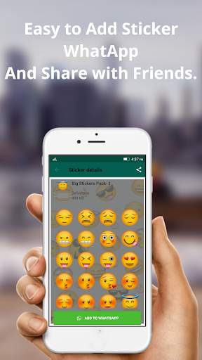 Big Emoji Stickers Packs - WAStickersApp screenshot 3