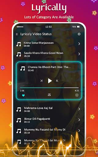 Lyrically - Lyrical Video status Maker screenshot 3