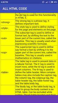 All Html Tags List скриншот 2