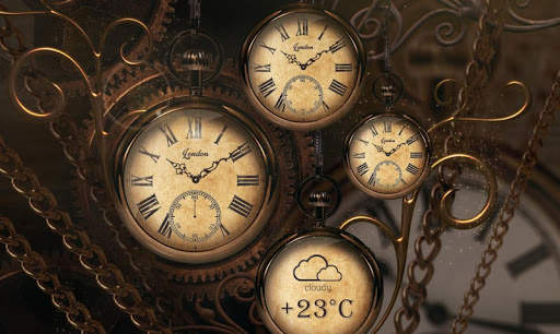 FREE Gold Clock - Live wallpaper screenshot 7