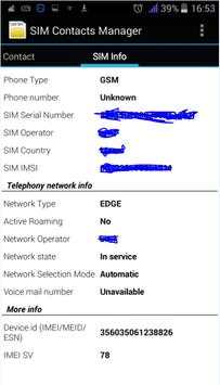 Copy to SIM Card screenshot 1