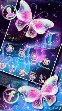 Colorful Neon Butterfly Launcher Theme Wallpapers screenshot 2