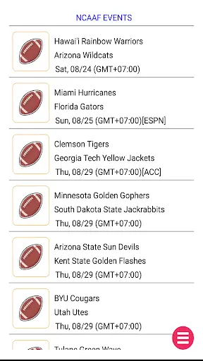 Live Streaming NFL NCAAF NBA screenshot 2