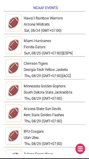 Live Streaming NFL NCAAF NBA screenshot 2
