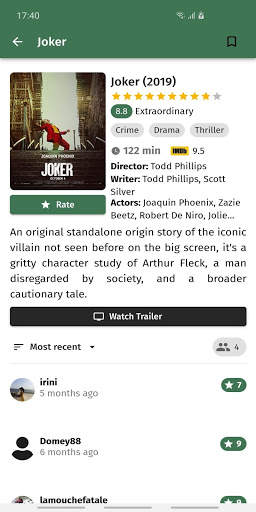 MovieRaters screenshot 3