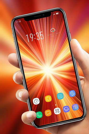 Latest Galaxy note 10 radiation theme hd launcher screenshot 3