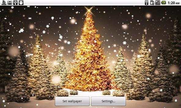 Snow Fall Live Wallpaper HD 1 تصوير الشاشة