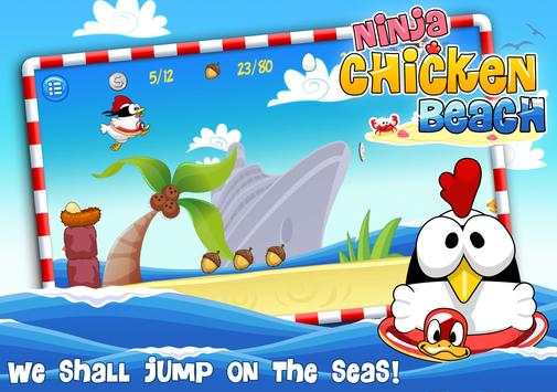 Ninja Chicken Beach screenshot 5