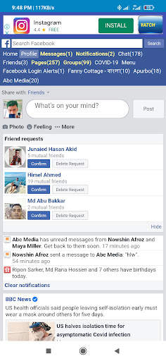 Face LITE -Faster For Facebook screenshot 3