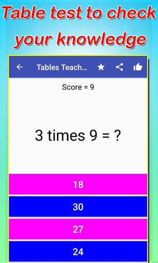 Math Tables And Test Offline New And Latest screenshot 3