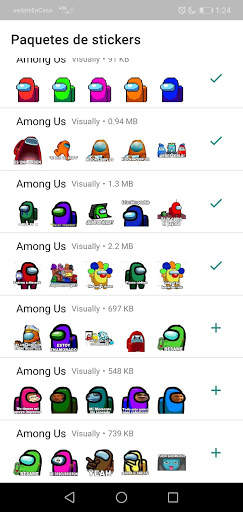 Sticker de personajes Among Us para WhatsApp screenshot 4