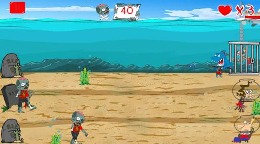 SantaShark vs. Zombies screenshot 4