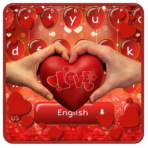 Romantic Love Heart Keyboard 10001002