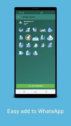 Shark Stickers WAStickerApps screenshot 2