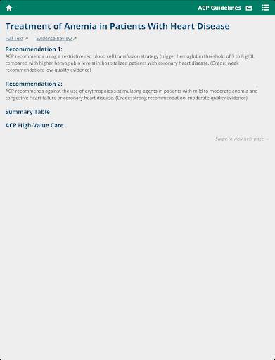 ACP Clinical Guidelines screenshot 6