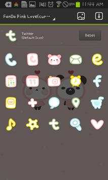 Pink Love go launcher theme screenshot 4