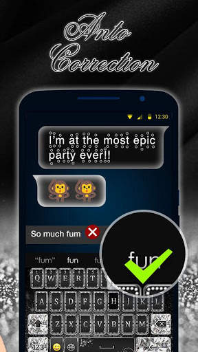 Silver Shining Keyboard Theme screenshot 5