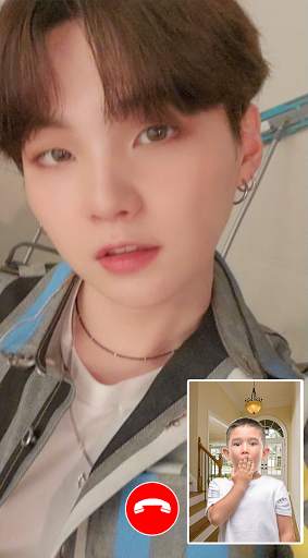 Suga Kpop BTS Video Call & chat Simulator screenshot 2