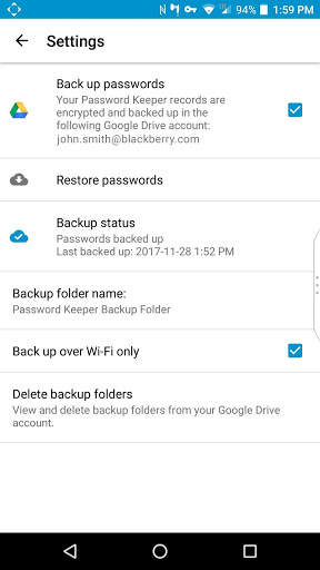 BlackBerry Password Keeper screenshot 8