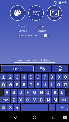 GIANT Text Keyboard स्क्रीनशॉट 2