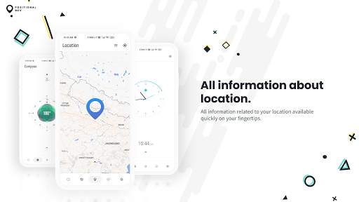 Positional Lite: GPS, Compass, Time, Sun, Moon screenshot 1