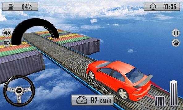 Impossible Car Stunts 2019 - Skyline Racing screenshot 2