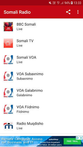Somali Radio & TV screenshot 1