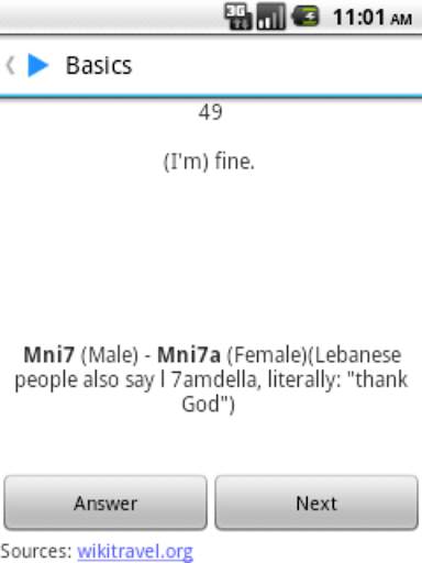 Learn Arabic Offline screenshot 3