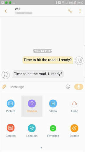 New Samsung style Next SMS Skin screenshot 4
