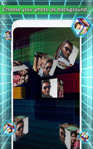 Photo Frame Live Wallpaper 3D Cube Screensaver app screenshot 17