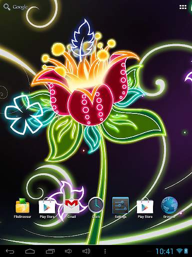 Neon Flowers Live Wallpaper screenshot 7