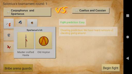 Gladiator manager screenshot 4