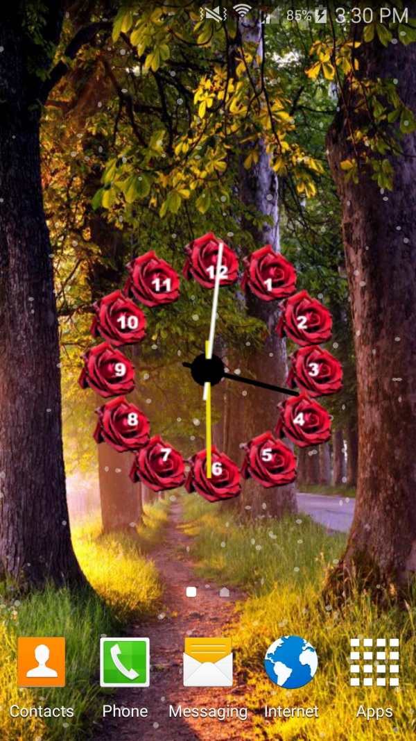Flowers Clock Live Wallpaper screenshot 6