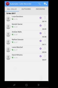 Automatic Calls Recorder screenshot 1
