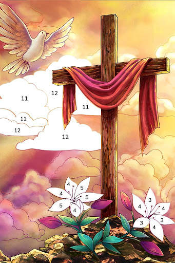 Bible Coloring Paint By Number screenshot 9