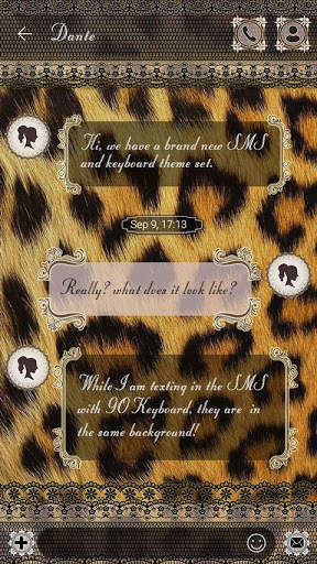 (FREE) GO SMS CHEETAH THEME screenshot 3