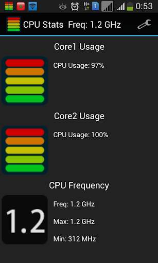 CPU Status screenshot 1