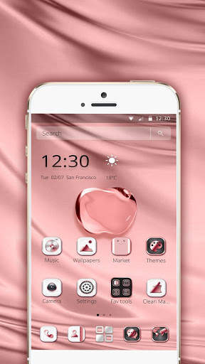 Pink Apple Crystal Theme screenshot 1