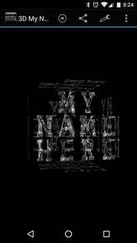3D My Name Steampunk Fonts LWP screenshot 1