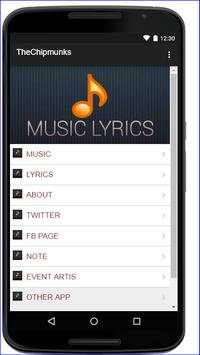 The Chipmunks Music Lyrics screenshot 1