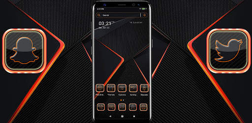 Orange Light Launcher Theme screenshot 7
