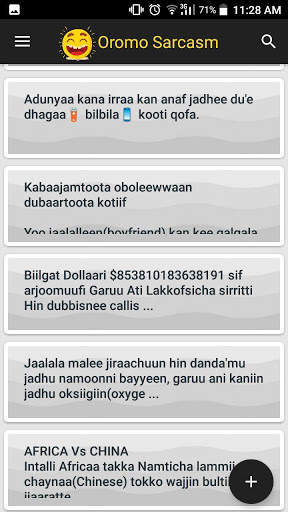 Oromo sarcasm (Jokes) 4 تصوير الشاشة