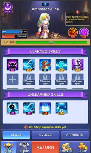 Legendary Heroes TD:Tower Defense Strategy Games screenshot 3