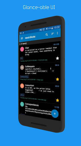 neutriNote: open source notes screenshot 1